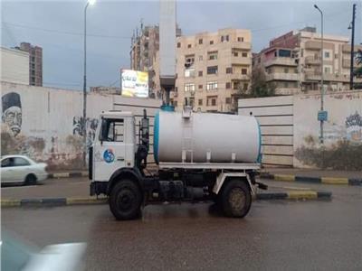 انتشار معدات شركة مياه الشرب بالقليوبية