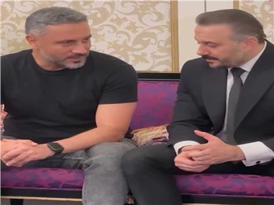 قيس الشيخ في عزاء والد قصي خولي