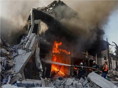 احراق منازل الفلسطينيين النازحين