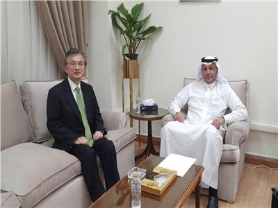 رئيس قطاع الشؤون السياسية الدولية بالجامعة العربية يستقبل سفير اليابان لدى مصر 