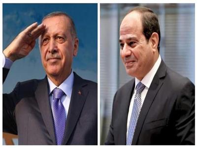 الرئيس المصري عبدالفتاح السيسي ورئيس تركيا رجب طيب أردوغان