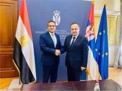 سفير مصر ببلجراد ووزير الخارجية الصربي