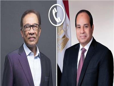 الرئيس عبد الفتاح السيسى ورئيس الوزراء الماليزى أنور إبراهيم