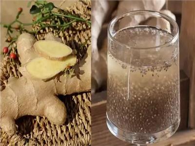 ماء الزنجبيل وبذور الشيا