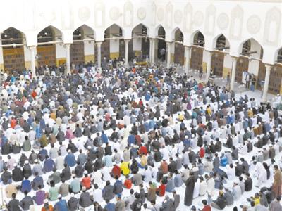 الإفطار الجماعى للوافدين بحصن المسجد الأزهر