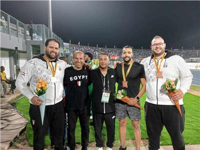 لاعبو المنتخب المصري لألعاب القوى