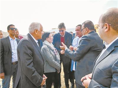 وزيرا البيئة والتنمية المحلية خلال تفقد مدفن شبرامنت