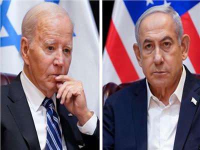 رئيس الوزراء الإسرائيلي  بنيامين نتنياهو والرئيس الأمريكي جو بايدن