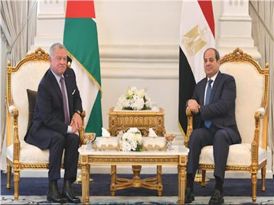 الرئيس السيسي وعاهل الأردن