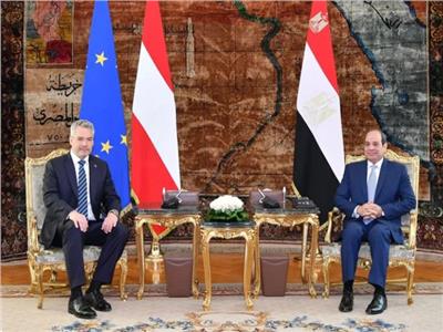الرئيس المصري عبدالفتاح السيسي و المستشار النمساوي كارل نيهامر