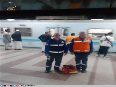 انتشار فرق الإسعاف بمحطات مترو الأنفاق