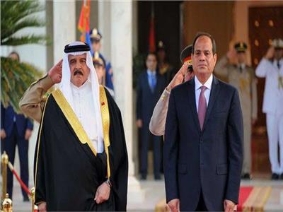 الرئيس عبد الفتاح السيسي يستقبل ملك البحرين