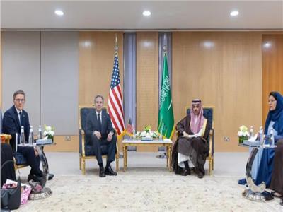 فيصل بن فرحان وزير الخارجية السعودي وأنتوني بلينكن نظيره الأمريكي