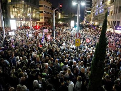 تظاهر آلاف الإسرائيليين ضد نتنياهو