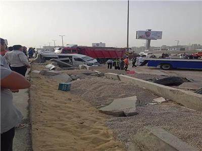 مصرع وإصابة 14 شخص في حادث طريق الدائري بالقاهرة  