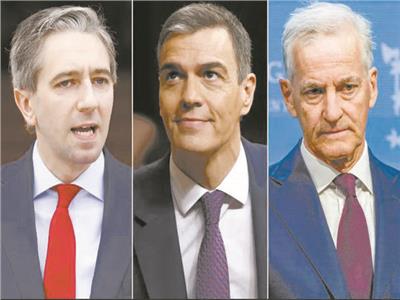 رؤساء حكومات النرويج يوناس جار ستوره «يمين» وإسبانيا بيدرو سانشيز 