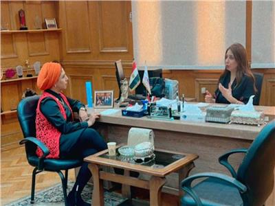 دكتورة رانيا يحي مع محررة بوابة أخبار اليوم