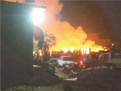 إصابة 15 شخصًا والمنطقة تضم العديد من المصانع العشوائية