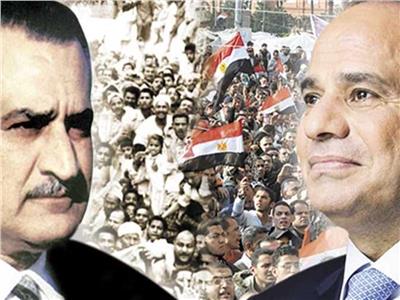 الرئيس السيسي والزعيم جمال عبد الناصر