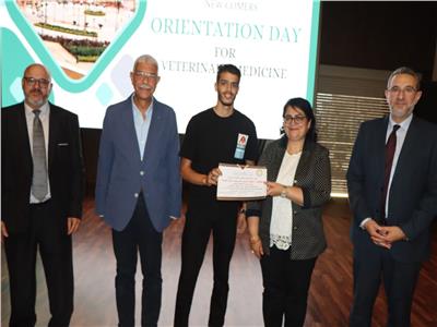 الدكتور أحمد القاصد رئيس جامعة المنوفية خلال الاحتفالية