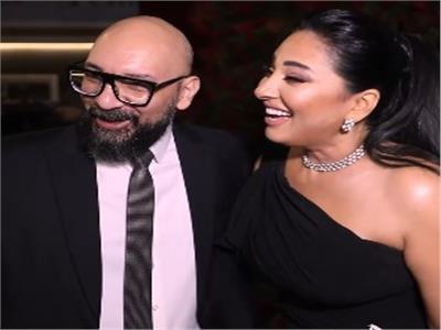 الفنانة رحاب الجمل وزوجها تامر إبراهيم