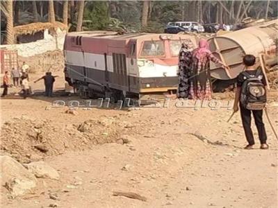 انقلاب قطار البضائع في البدرشين