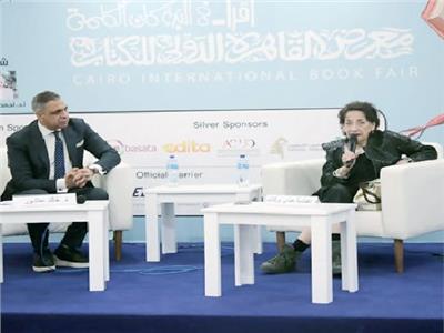 فى لقائها بجمهور المعرض ..هدى بركات: اللغة العربية بيتى وآخر ما تبقى لى