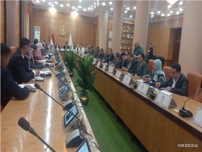 مجلس جامعة بنها خلال اجتماعه برئاسة الدكتور ناصر الجيزاوي