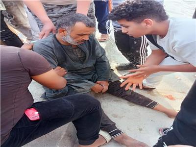 السائق المصاب في الحادث