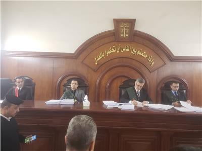 هيئة المحكمة برئاسة المستشار خالد محمد بركات 