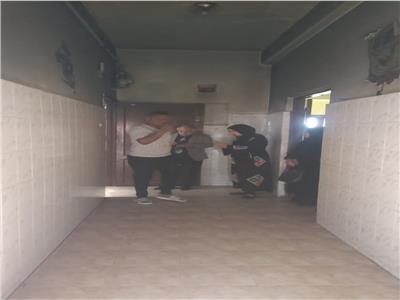 جانب من الحريق
