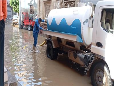 سقوط أمطار غزيرة على محافظة المنوفية يعطل الحركة