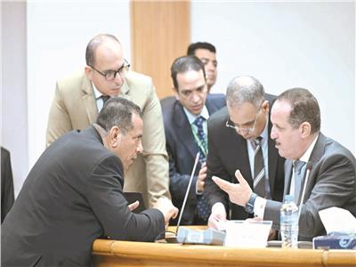 أعضاء المجلس الأعلى للثقافة خلال المناقشة