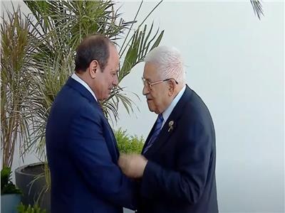 الرئيس عبدالفتاح السيسي ومحمود عباس أبو مازن