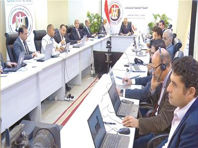  غرفة العمليات المركزية بالهيئة الوطنية للانتخابات