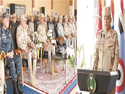 وزير الدفاع يُشيد بالمستوى المتميز والدقة فى إصابة الأهداف