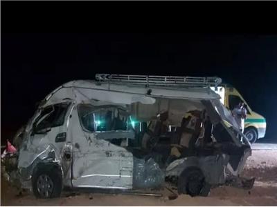  حادث تصادم سيارة ميكروباص 