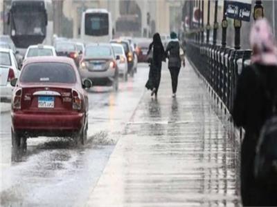 الأمطار في الشوارع المصرية 