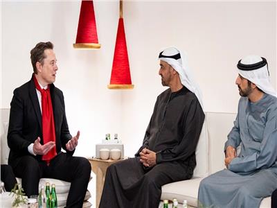 الشيخ محمد بن زايد آل نهيان و إيلون ماسك