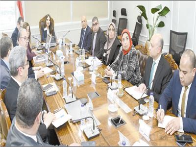 المهندسة راندة المنشاوى خلال الاجتماع