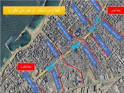 دورانات جديدة بمسار مترو الإسكندرية لربط الاتجاهين القبلي والبحري