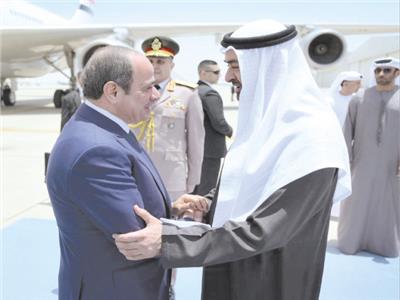 السيسى لـ «بن زايد»: ما يمسكم يمسنا وندعم أمنكم واستقراركم
