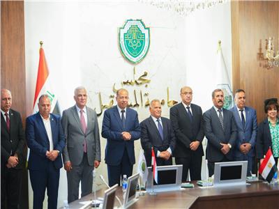 رئيس جامعة المنصورة يزور جامعة المستقبل العراقية