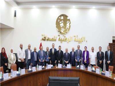 مراسم توقيع بروتوكول تعاون بين محافظة دمياط والهيئة الوطنية للصحافة