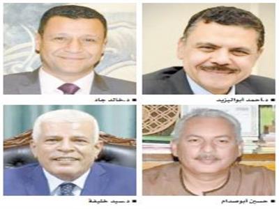 د.أحمد أبواليزيد - د.خالد جاد- حسين أبوصدام - د.سيد خليفة