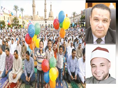 د.محمد البيومى  --  الشيخ محمود غنيم  -- العيد