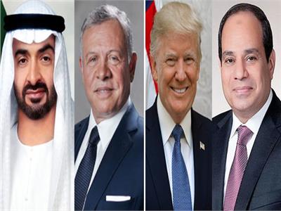 الرئيس السيسي ونظيره الأمريكي والقادة العرب