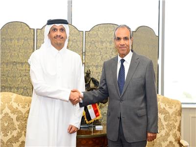 وزير الخارجية يستقبل رئيس مجلس الوزراء وزير خارجية قطر