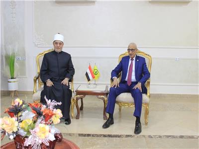 محافظ شمال سيناء يستقبل مفتي الجمهورية