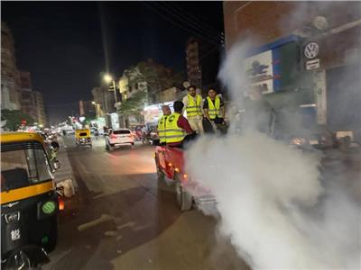 مستقبل وطن بطنطا يشارك في حملات مكافحة الناموس والبعوض بالشوارع 